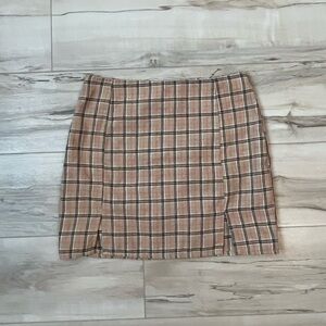 Plaid miniskirt